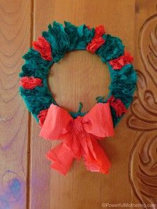 homemade christmas wreaths for kids