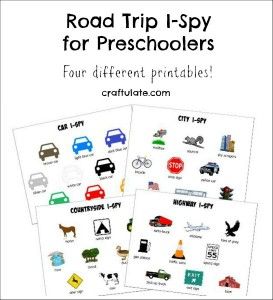 Road Trip I-Spy for Preschoolers - Craftulate