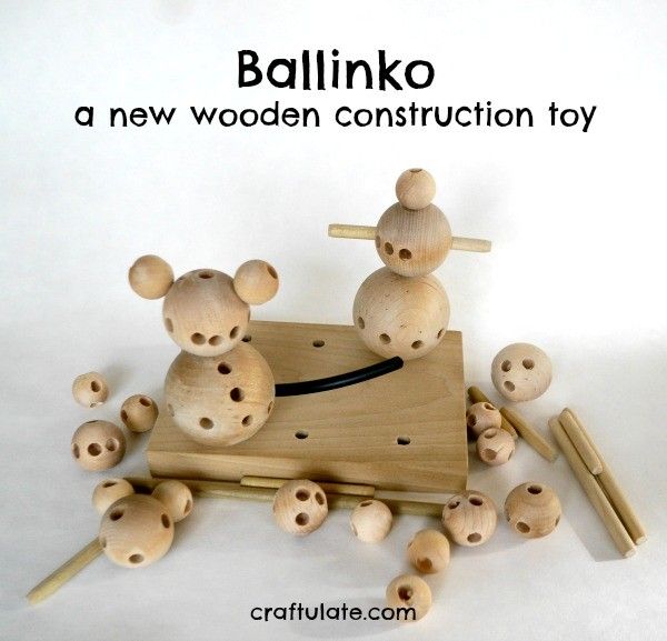 Ballinko is a new wooden construction toy made in the US by an independent manufacturer.
