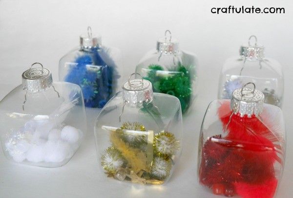 Colour Sorted Fillable Ornaments