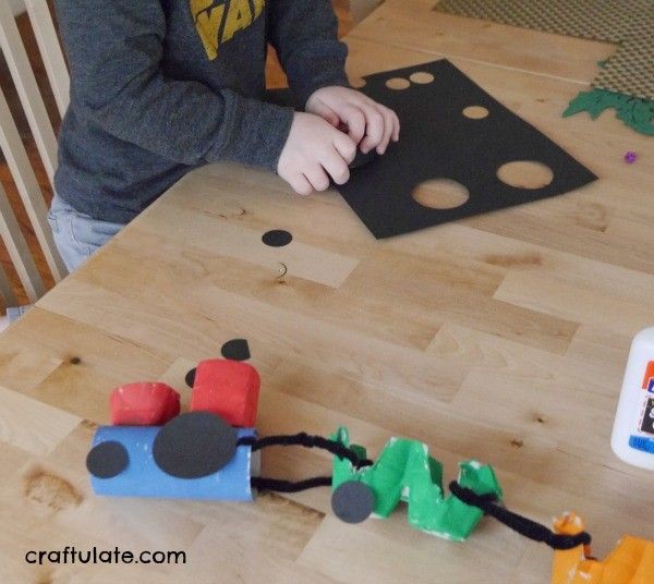 Egg Carton Steam Train Craft