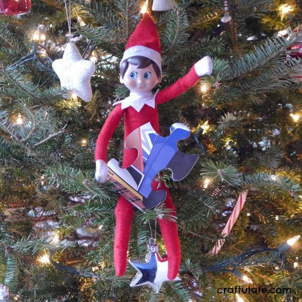 Elf on the Shelf with Puzzle Pieces