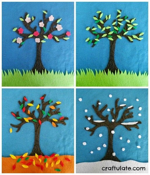 Four Seasons Felt Tree