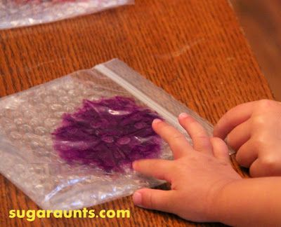 Bubble Wrap Painting