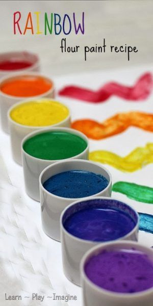 Rainbow Flour Paint Recipe