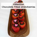 Valentine Chocolate Filled Strawberries