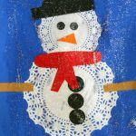 Doily Snowmen Craft