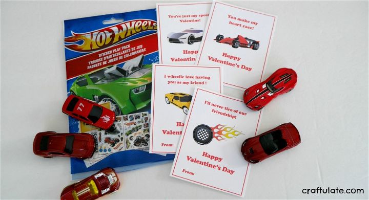Hot Wheels Valentine Cards - Craftulate hot-wheels-valentine-cards-craftulate