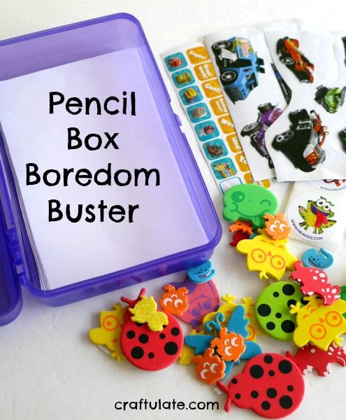 Pencil Box Boredom Buster - Craftulate