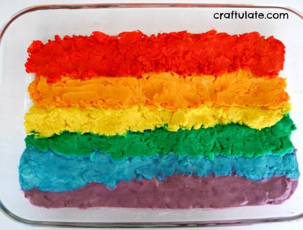 Rainbow Baking Soda Dough - a fun and vibrant sensory dough for kids to enjoy!