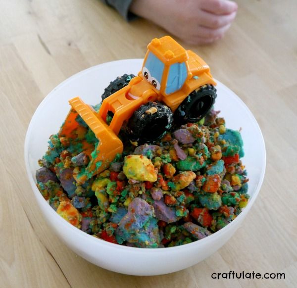 Rainbow Baking Soda Dough - a fun and vibrant sensory dough for kids to enjoy!