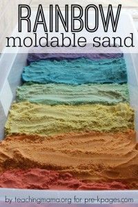 Rainbow Moldable Sand