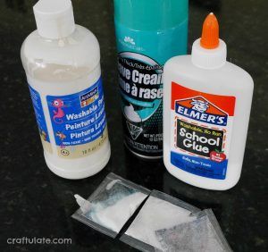 Homemade Glittery Snow Paint - Craftulate