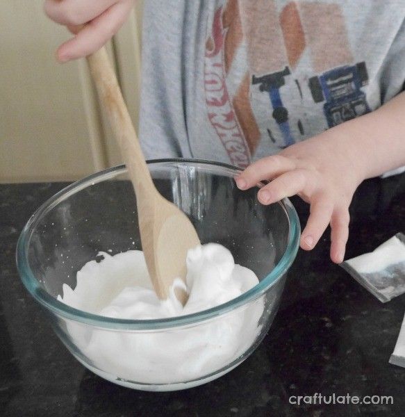 Homemade Glittery Snow Paint - a winter process art activity for kids