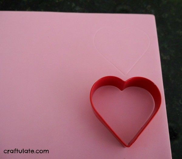 Heart Flamingo Papercraft For Kids - Frosting and Glue- Easy crafts, games,  recipes, and fun