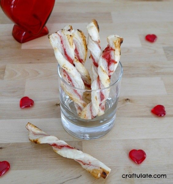 Valentine Jam Straws - with homemade all-natural strawberry jam!