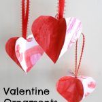 Valentine Ornaments from Kids’ Artwork