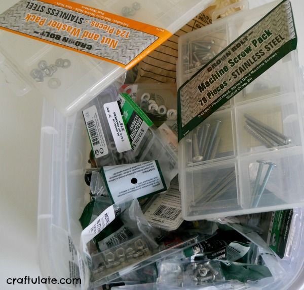 Fine Motor Nuts and Bolts Activity Board
