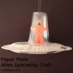 Paper Plate Alien Spaceship Craft