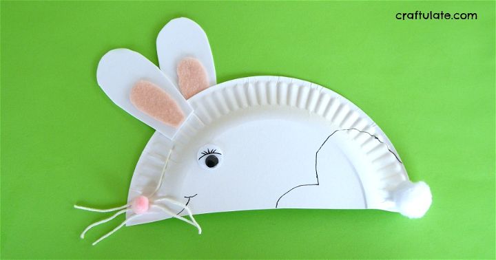 Paper Plate Rabbit Craft Craftulate