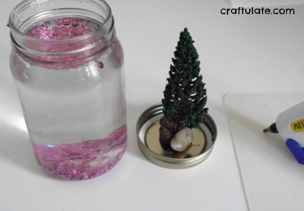 DIY Spring Blossom Snow Globes