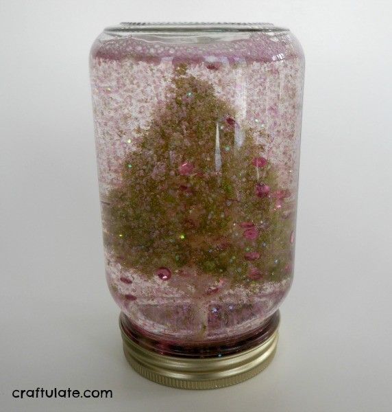 DIY Spring Blossom Snow Globes