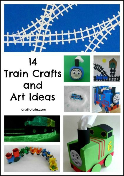 14 Train Crafts and Art Ideas for kids