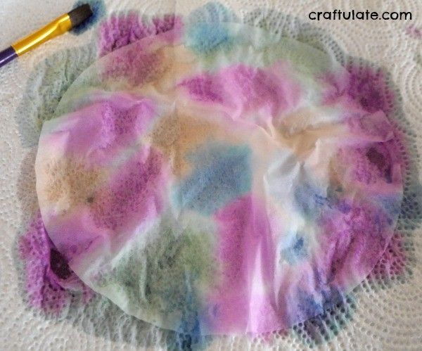  Coffee Filter Bowls - a fun craft for kids to make