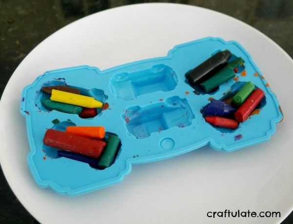 How to Make Crayon Cars - a fun craft for kids to make AND draw with!