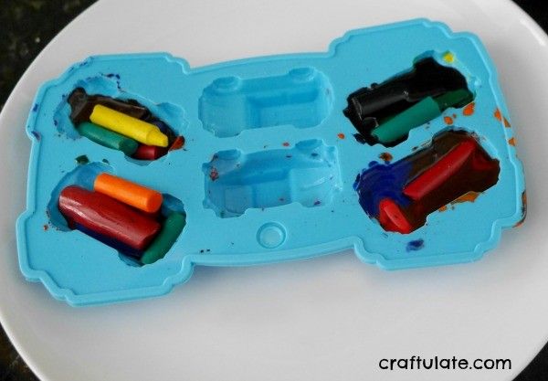 How to Make Crayon Cars - a fun craft for kids to make AND draw with!
