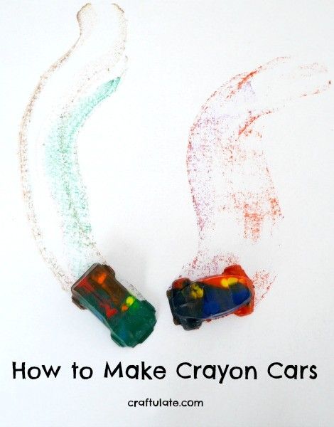 How to Make Crayon Cars - a fun craft for kids to make AND draw with!