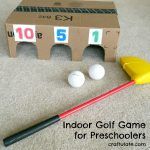 Indoor Golf Game for Preschoolers