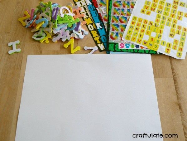 Forming Letters with Letters - a fun letter formation activity for kids