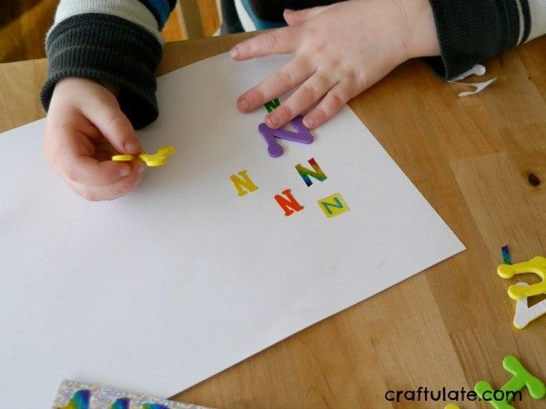 Forming Letters with Letters - a fun letter formation activity for kids