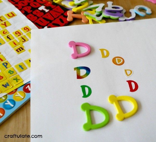 Forming Letters with Letters - a fun letter formation activity for kids