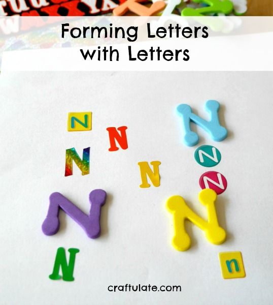 Forming Letters with Letters - a fun letter formation activity for kids