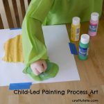 Child-Led Painting Process Art