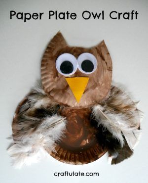 Paper Plate Owl Craft - Craftulate