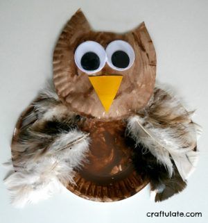 Paper Plate Owl Craft - Craftulate