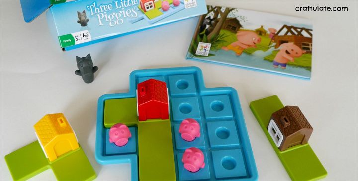 Three Little Piggies - a logic game for preschoolers - Craftulate