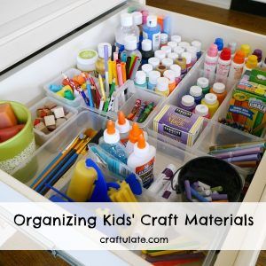 Organizing Kids' Craft Materials - Craftulate