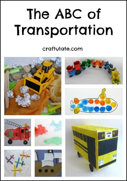The ABC of Transportation - activities and crafts for kids