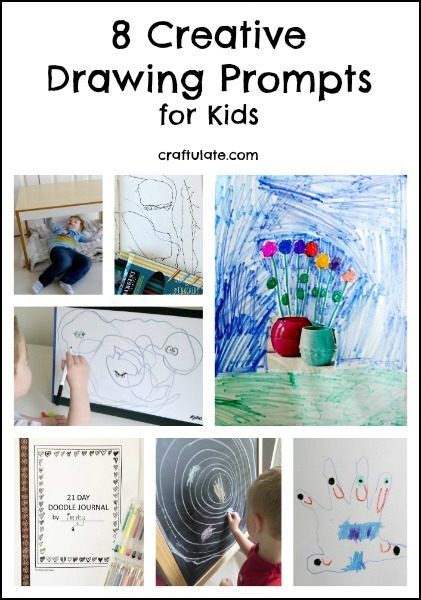 8 Creative Drawing Prompts for Kids - get their imagination flowing!