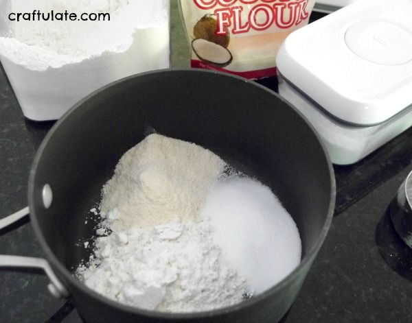 Coconut Play Dough - summer play recipe for kids