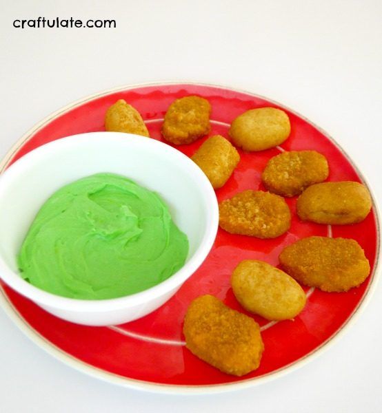 Green “Ooze” Cheese Dip for Kids