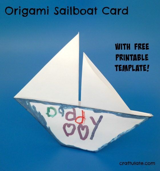 paper sailboat card