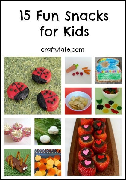 15 Fun Snacks for Kids - sweet, savory, and fun!