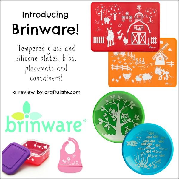Introducing Brinware - silicone plates, bibs, placemats and more!
