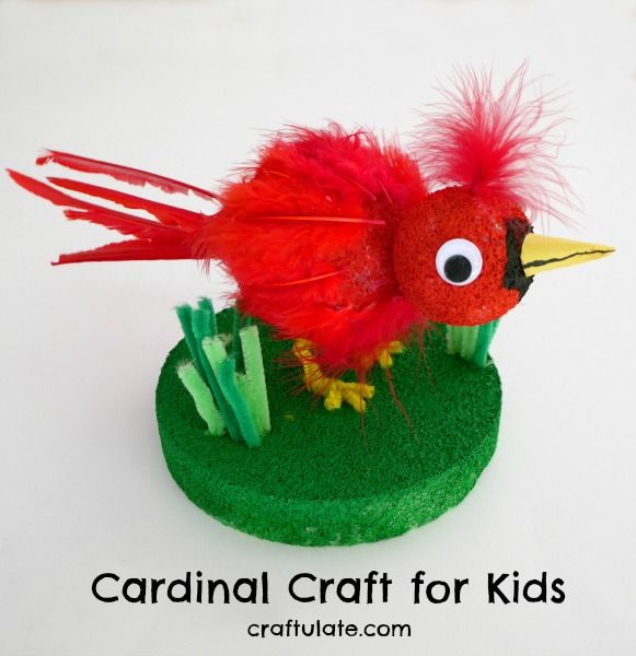 Cardinal Craft for Kids - Craftulate