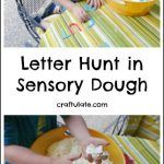 Letter Hunt in Sensory Dough